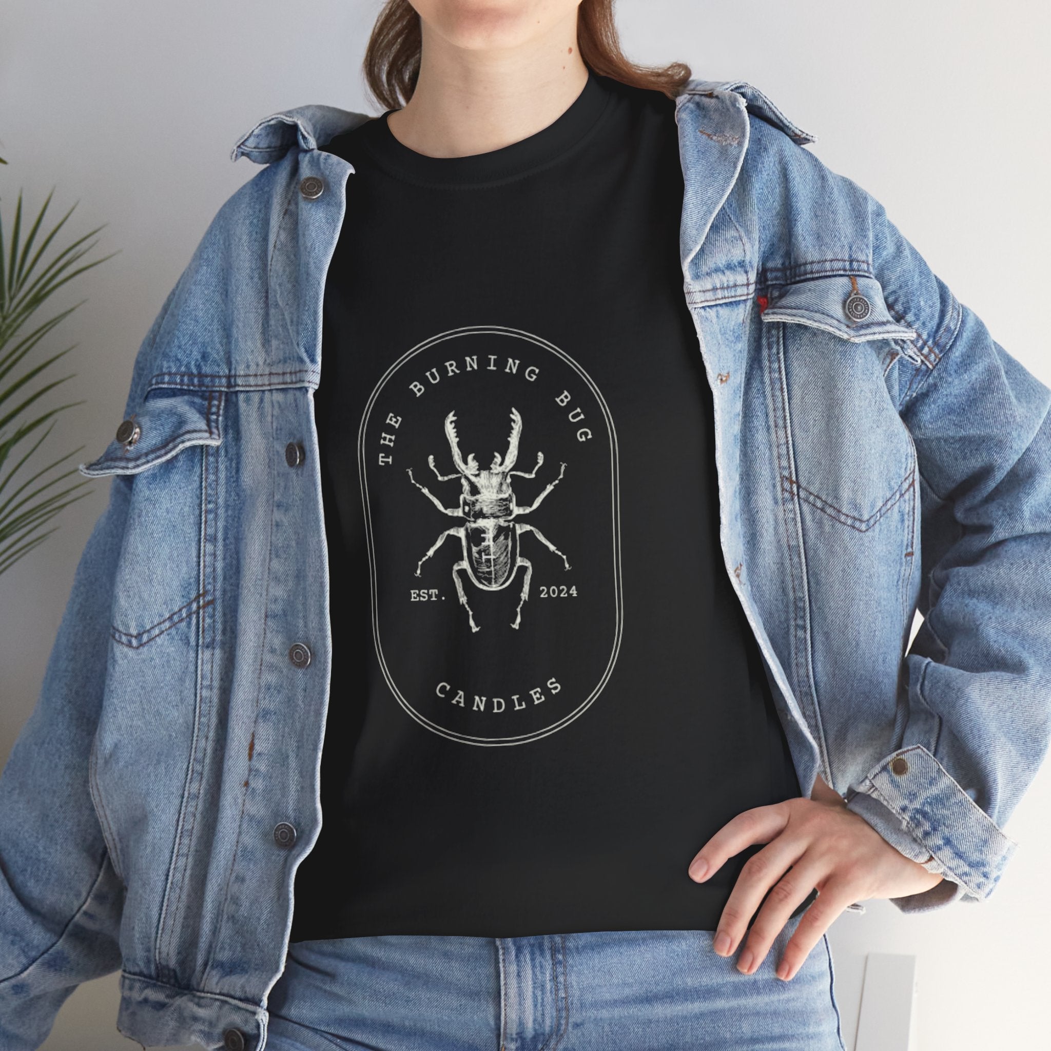 Dark Beetle Graphic Tee, Unisex Heavy Cotton T-Shirt for Nature