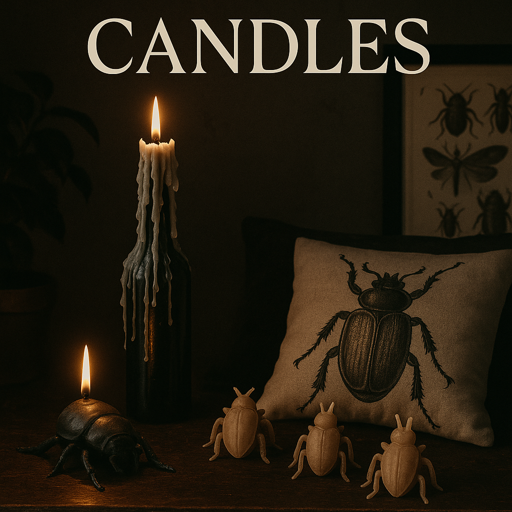 Candles from the burning bug