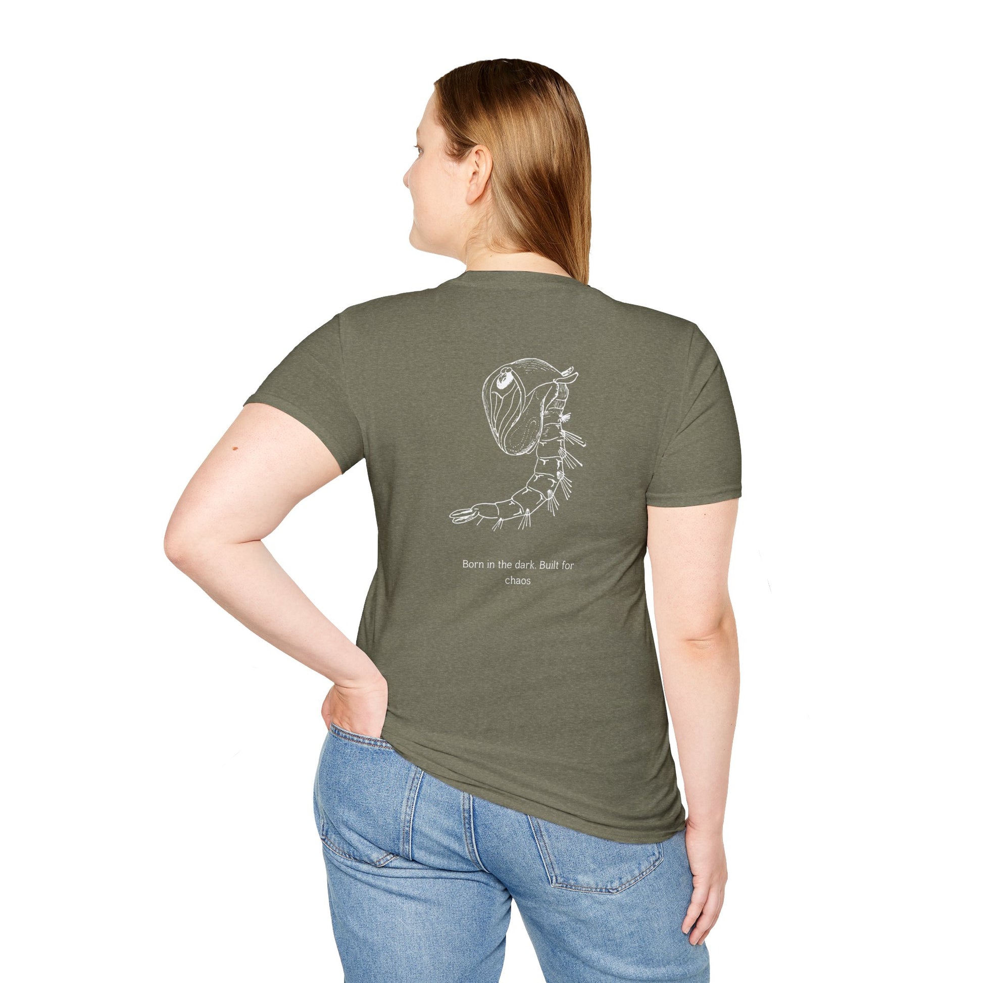 “Built for Chaos” – Mosquito Larva Statement Tee