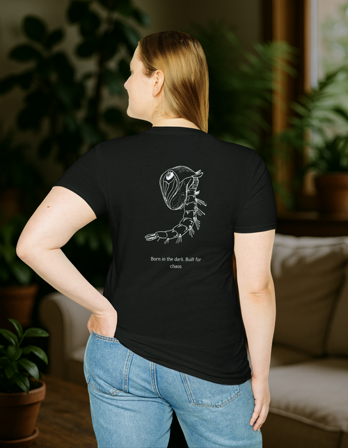 “Built for Chaos” – Mosquito Larva Statement Tee
