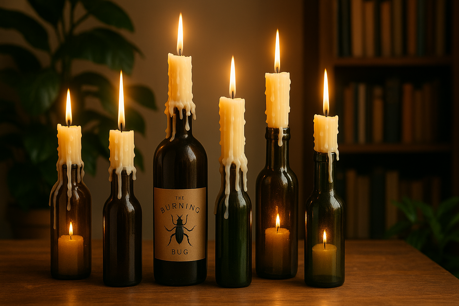 the burning bug candles